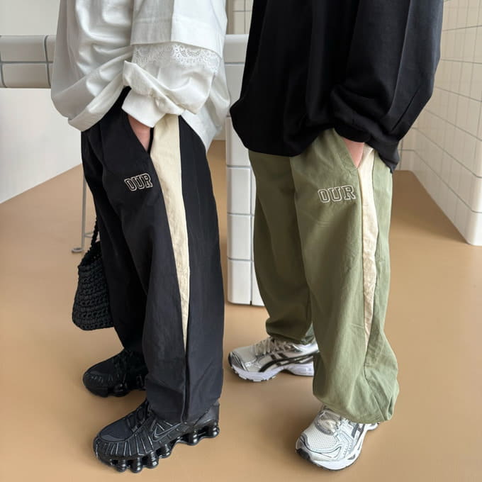 Our - Korean Children Fashion - #childofig - Retro Track Pants
