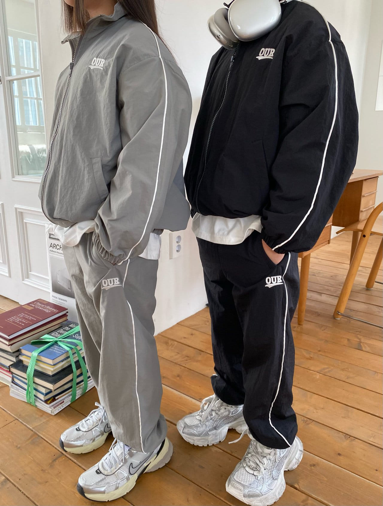 Our - Korean Children Fashion - #childofig - Line Track Jacket With Mom - 7
