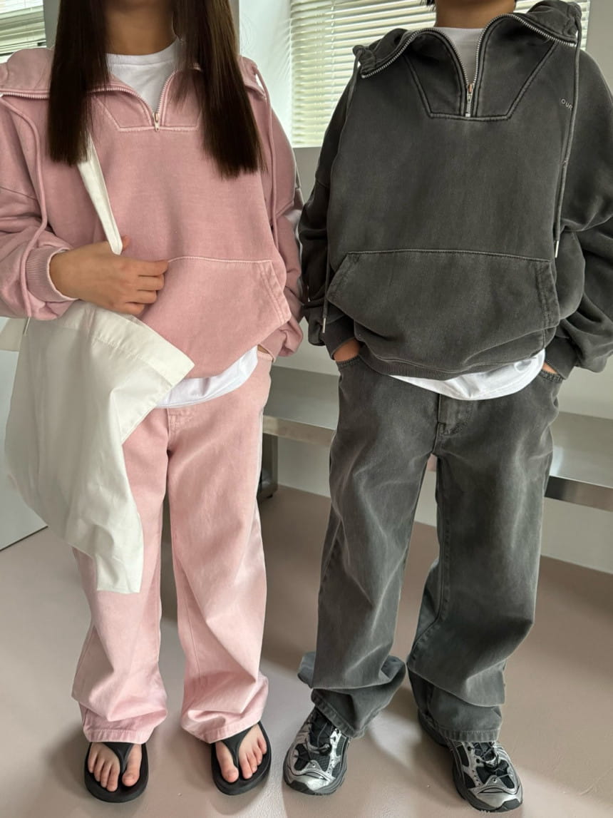 Our - Korean Children Fashion - #childofig - Nordic Piece dyed Fabric Wide Pants - 4