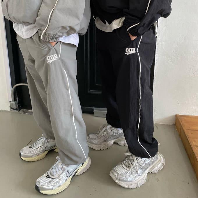 Our - Korean Children Fashion - #childrensboutique - Line Track Jogger Pants With Mom