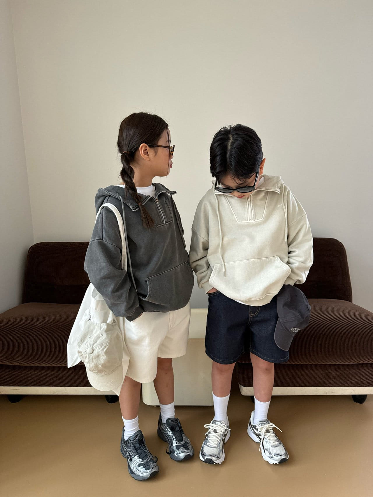 Our - Korean Children Fashion - #childrensboutique - Half Neck Piece dyed Fabric Hoody - 11