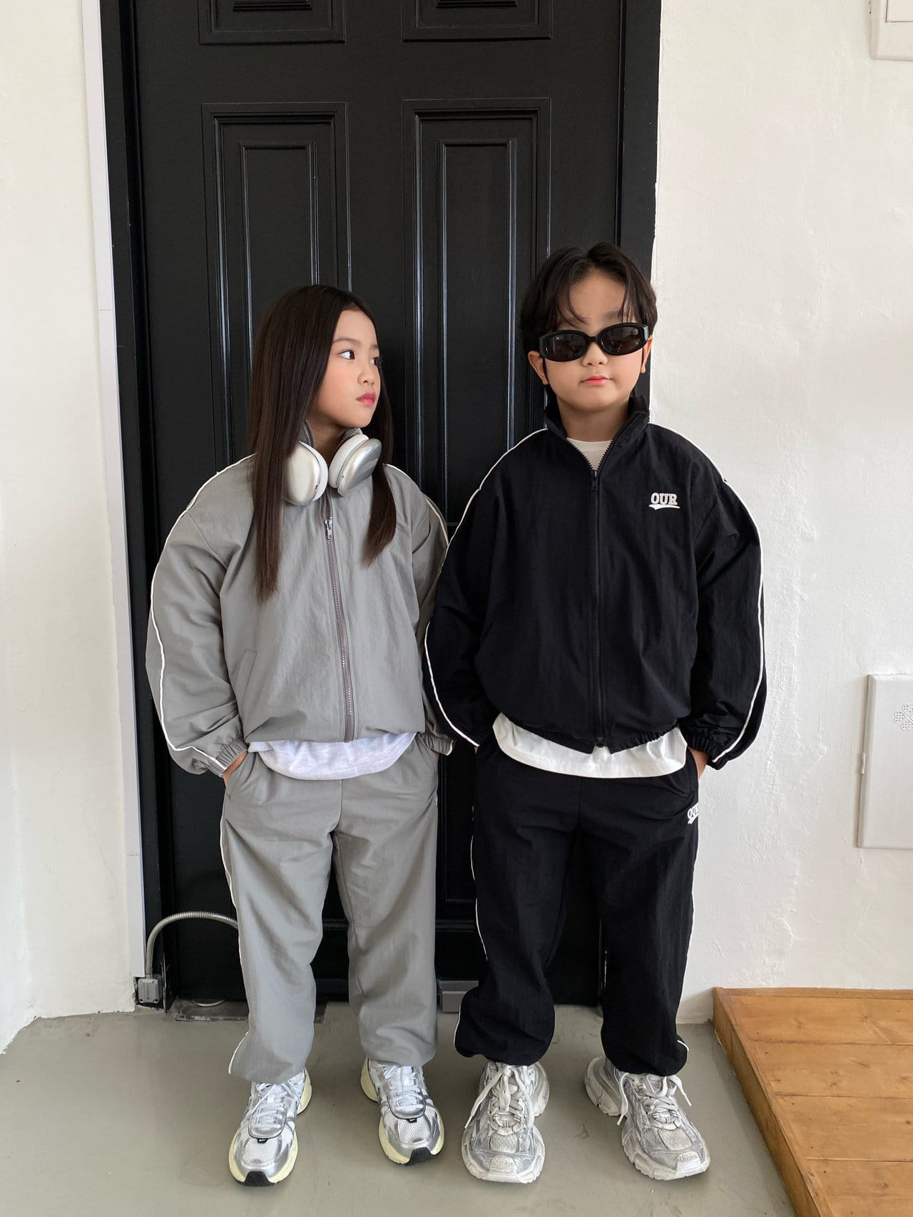 Our - Korean Children Fashion - #designkidswear - Line Track Jacket With Mom - 9