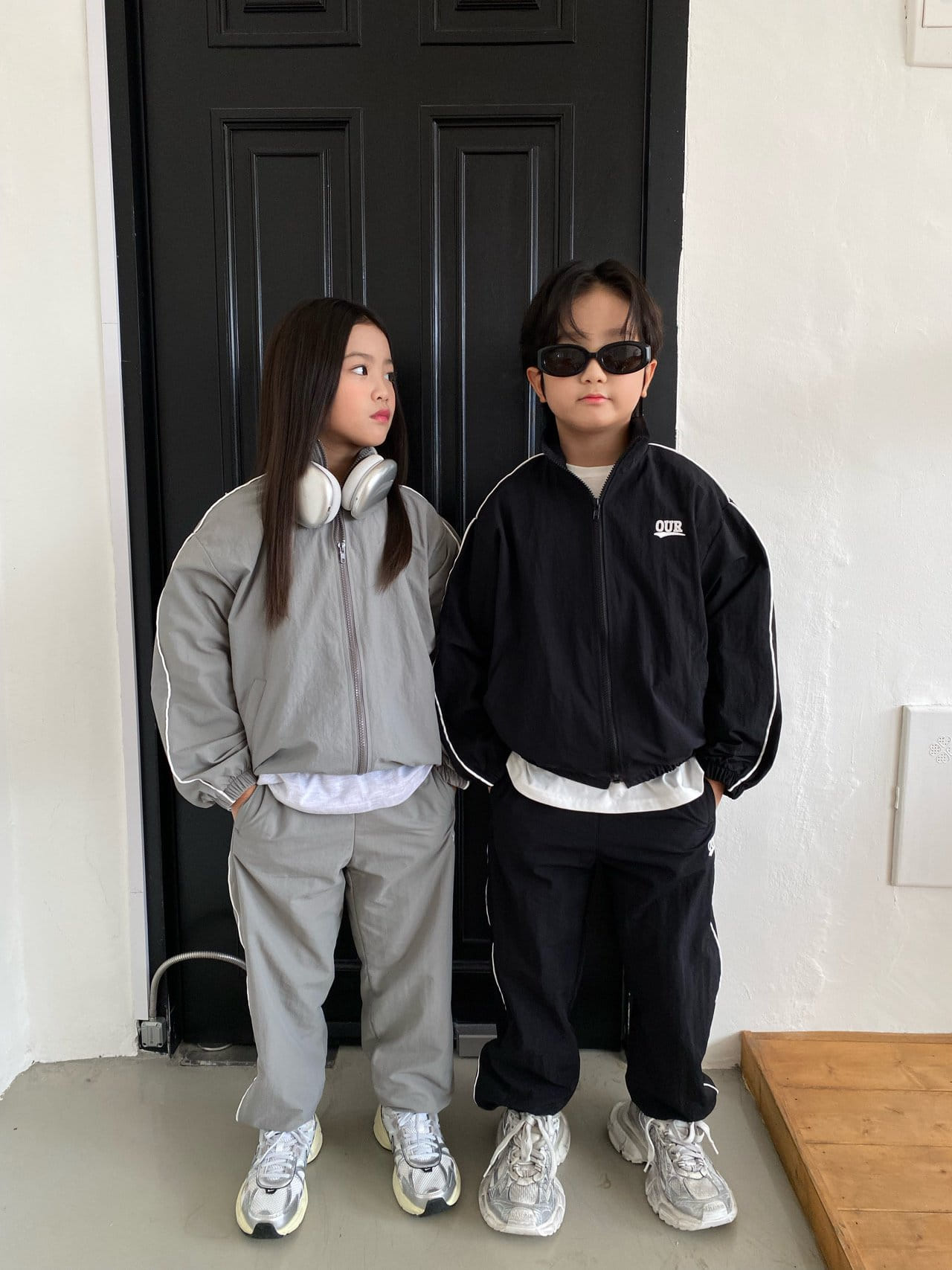Our - Korean Children Fashion - #discoveringself - Line Track Jacket With Mom - 10