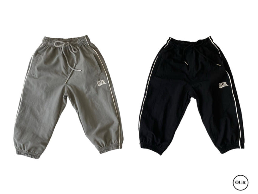 Our - Korean Children Fashion - #kidsshorts - Line Track Jogger Pants With Mom - 5