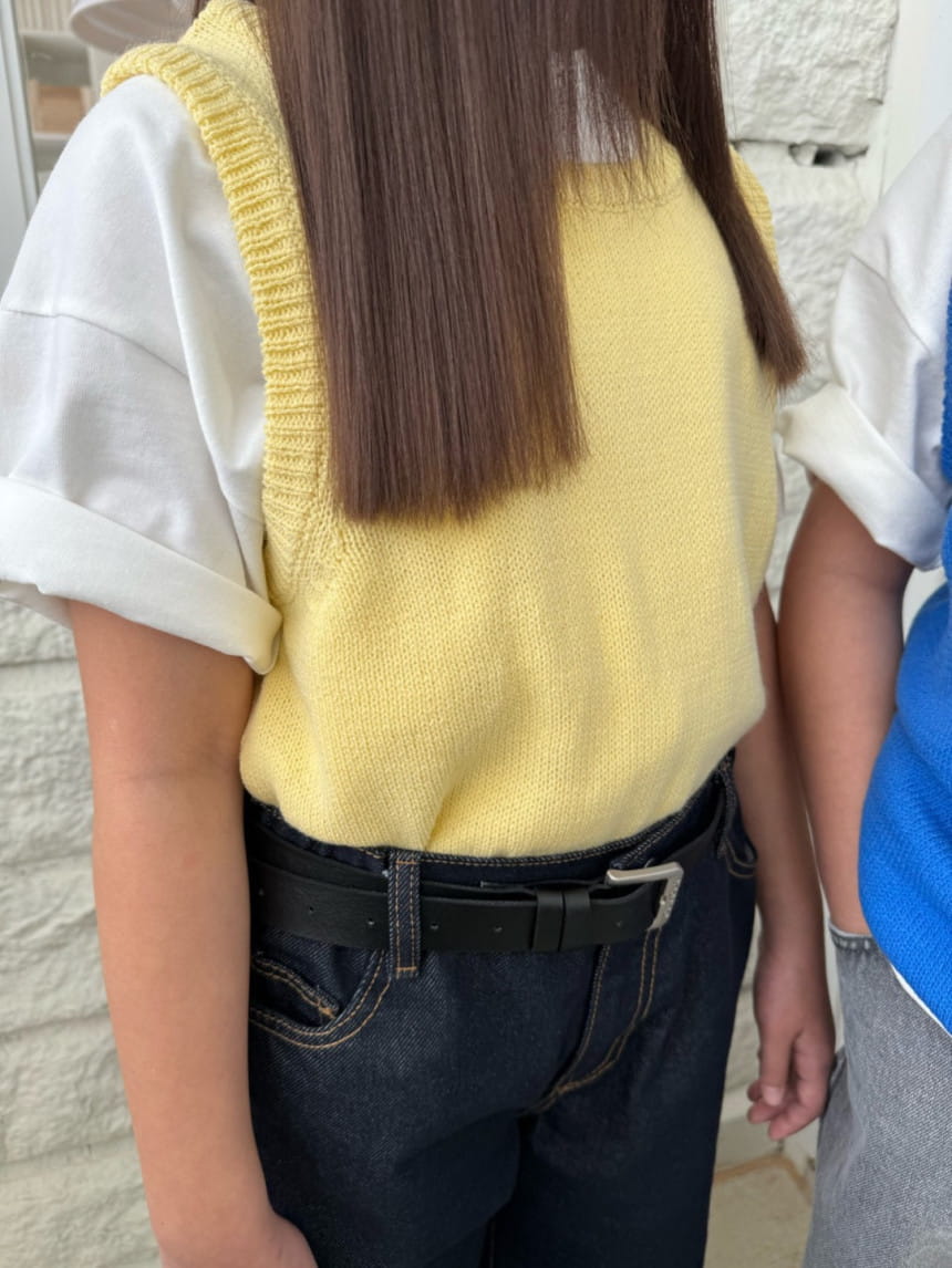 Our - Korean Children Fashion - #kidsshorts - Baiker Knit Vest - 4