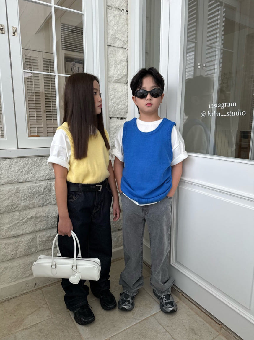 Our - Korean Children Fashion - #littlefashionista - Baiker Knit Vest - 7
