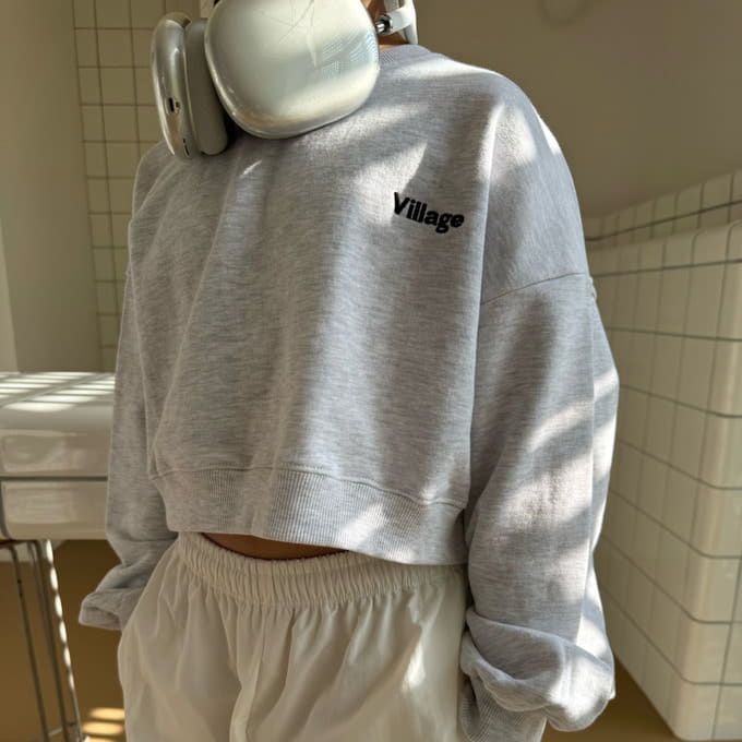 Our - Korean Children Fashion - #littlefashionista - Village Crop Sweatshirt