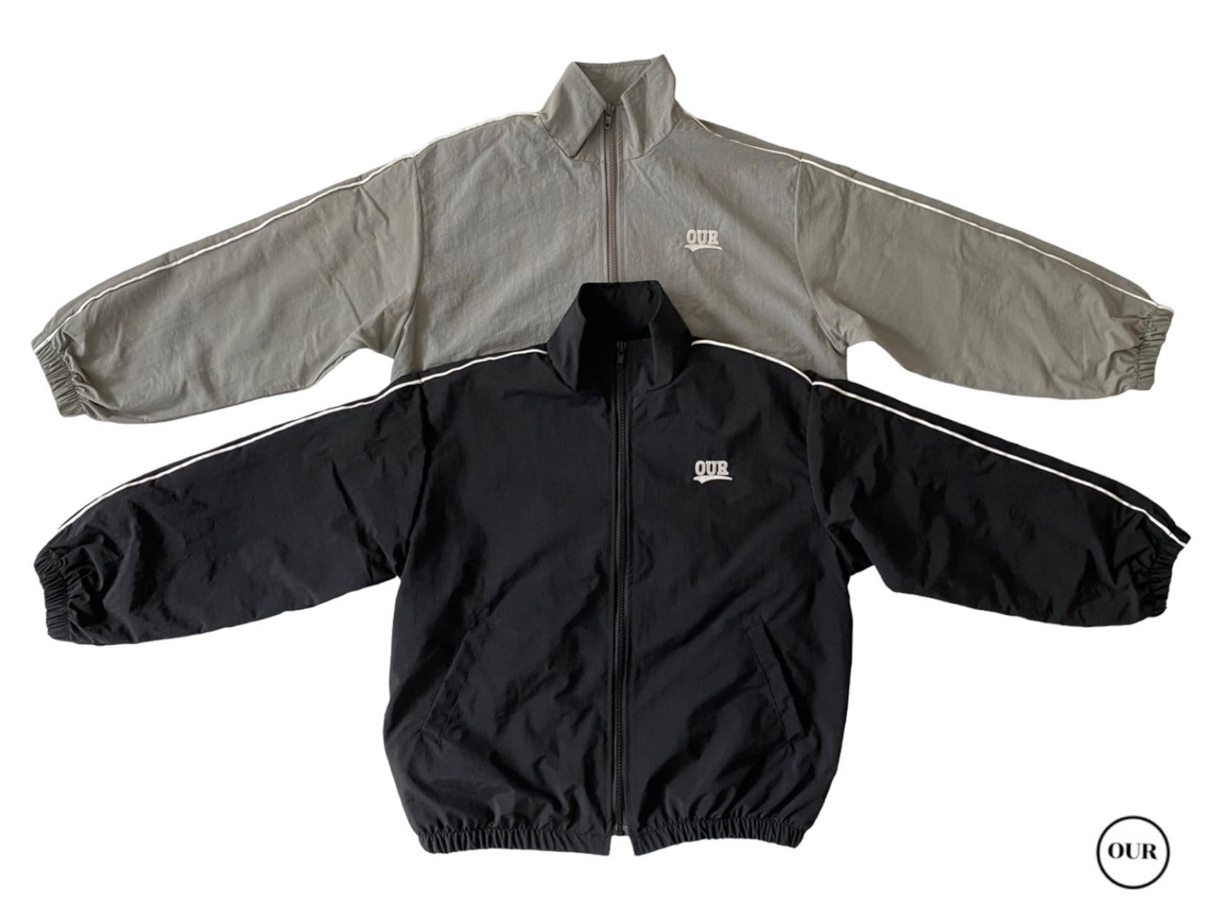 Our - Korean Children Fashion - #littlefashionista - Line Track Jacket With Mom - 2