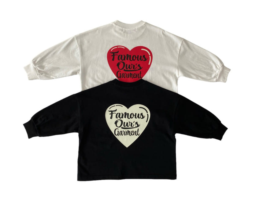 Our - Korean Children Fashion - #magicofchildhood - Heart Tee - 10