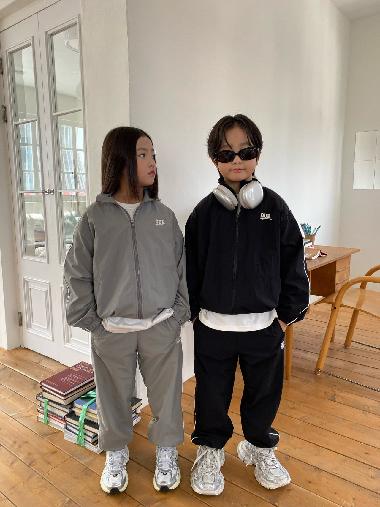 Our - Korean Children Fashion - #magicofchildhood - Line Track Jacket With Mom - 4