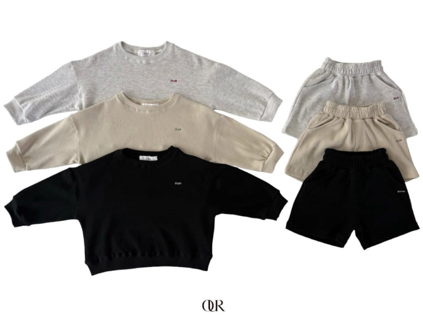 Our - Korean Children Fashion - #minifashionista - Coco Waffle Top Bottom Set - 2