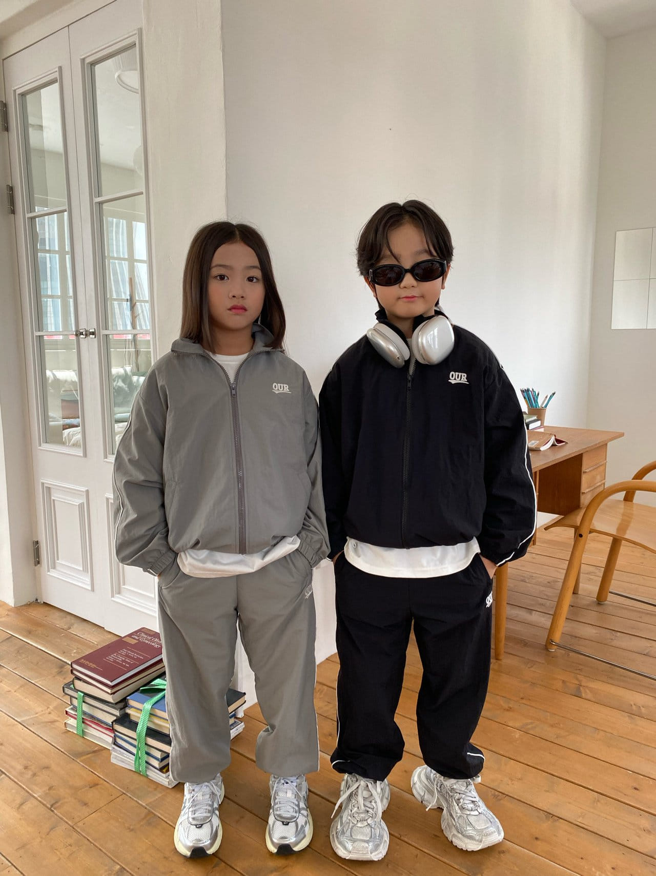Our - Korean Children Fashion - #prettylittlegirls - Line Track Jacket With Mom - 5