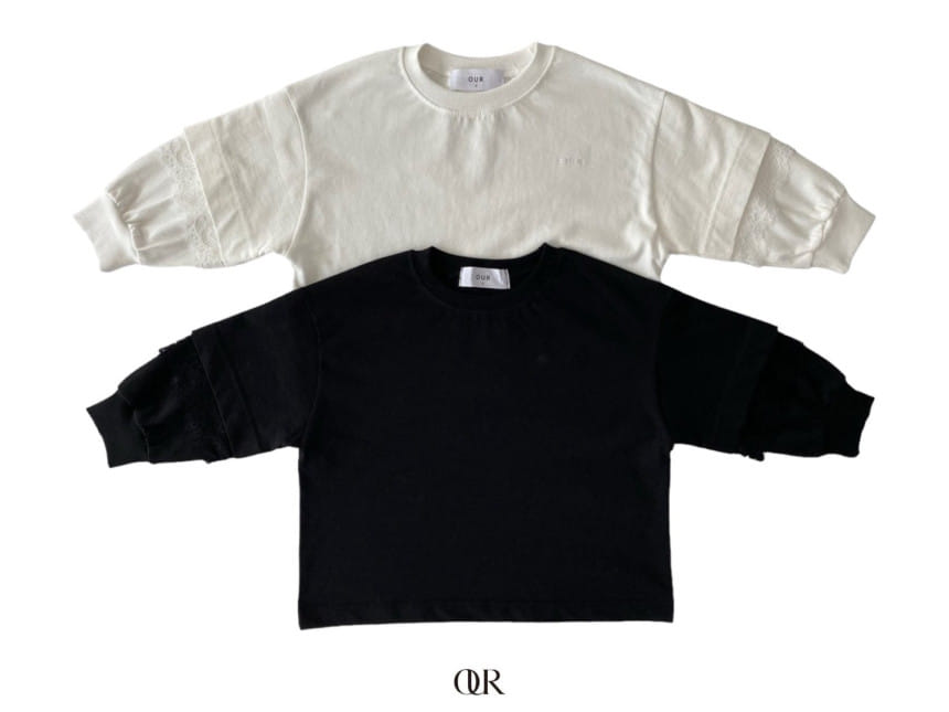 Our - Korean Children Fashion - #stylishchildhood - Lace Layered Tee - 2