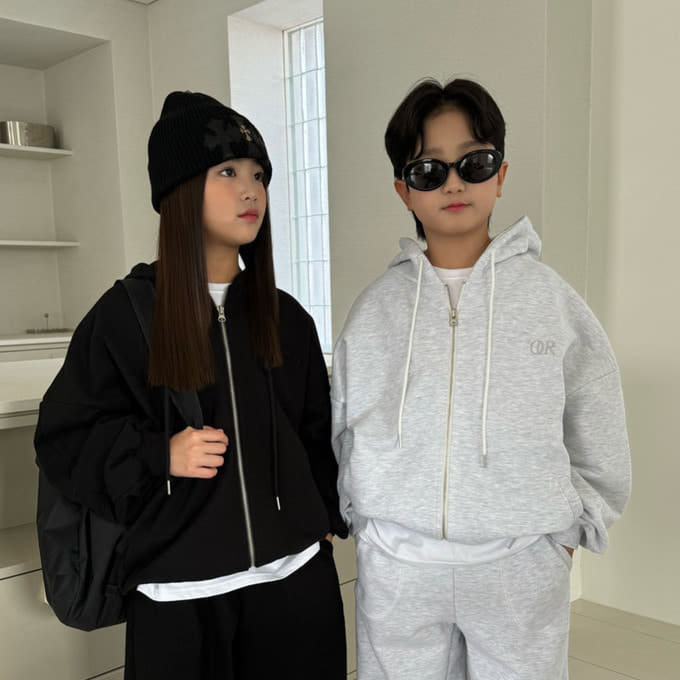 Our - Korean Children Fashion - #toddlerclothing - Odd Hoody Zip Up