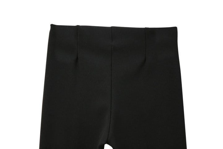 Paper Moon - Korean Women Fashion - #momslook - Ribbed Side Slit Leggings - 10
