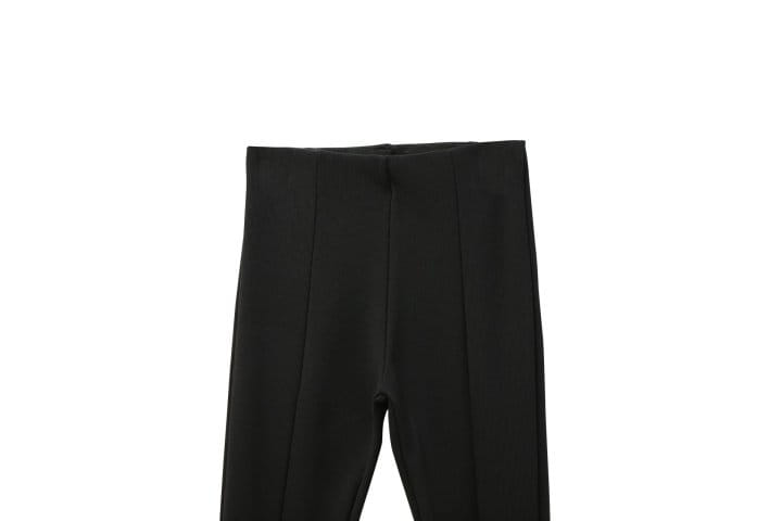 Paper Moon - Korean Women Fashion - #thelittlethings - Ribbed Side Slit Leggings - 4