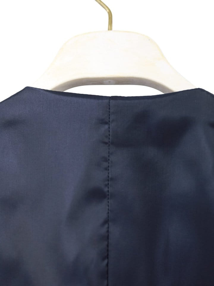 Paper Moon - Korean Women Fashion - #momslook - Classic Pin Stripe Tailored Vest - 11