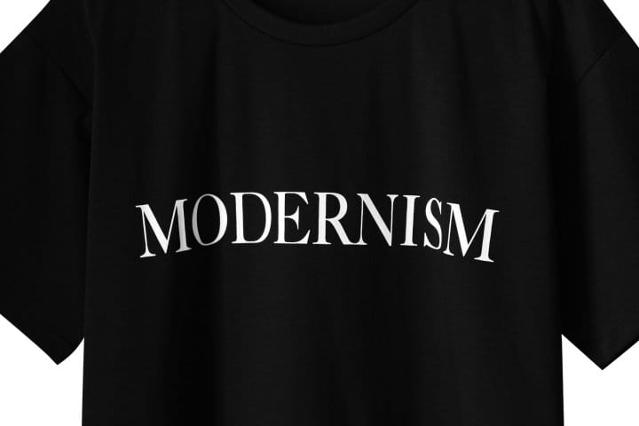 Paper Moon - Korean Women Fashion - #momslook - Premium MODERNISM Print T Shirt - 8