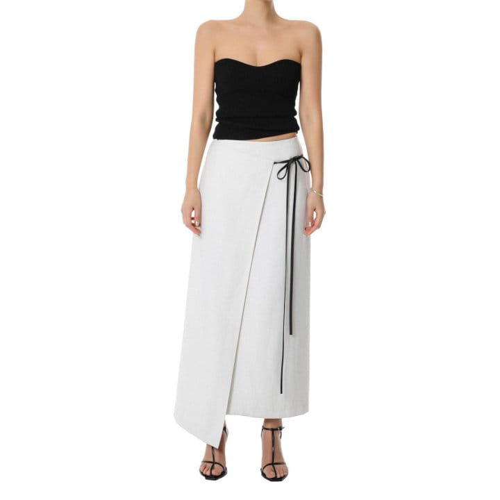 Paper Moon - Korean Women Fashion - #momslook - Volume Bust Tube Knit Top