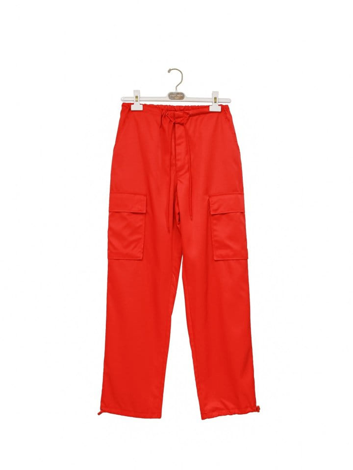 Paper Moon - Korean Women Fashion - #momslook - Nylon Drawstring Cargo Pocket Trousers - 10