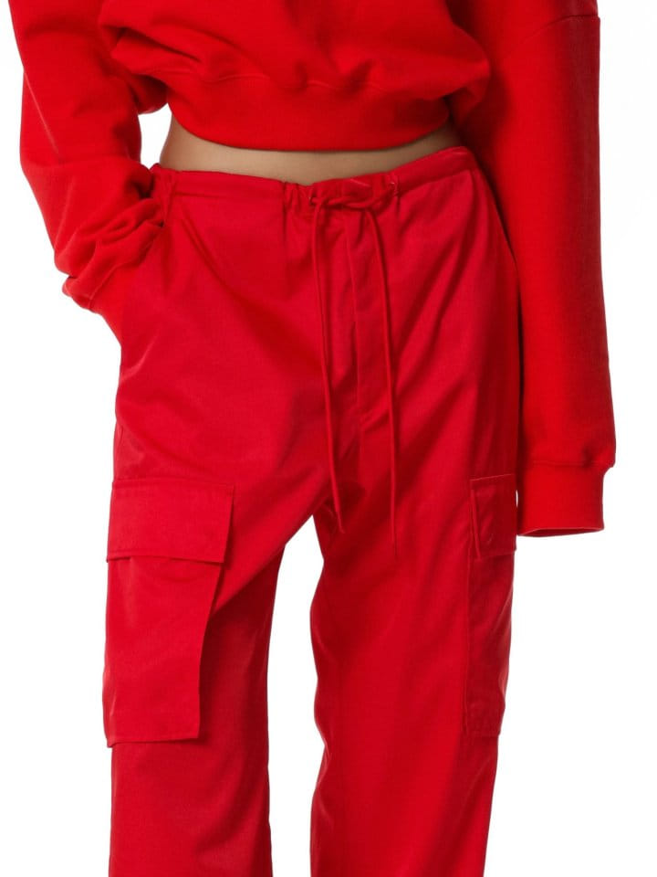 Paper Moon - Korean Women Fashion - #thelittlethings - Nylon Drawstring Cargo Pocket Trousers - 4