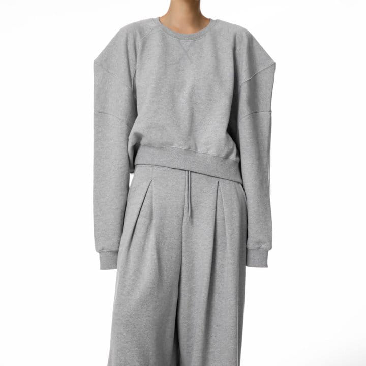Paper Moon - Korean Women Fashion - #momslook - Pin Tuck Detail Sweat Wide Pants - 3