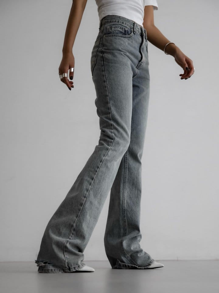 Paper Moon - Korean Women Fashion - #momslook - Straight Boots Cut X Ray Jeans  - 6