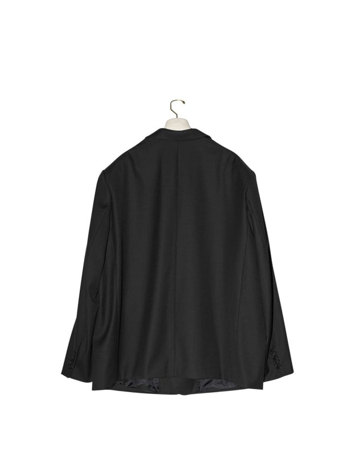 Paper Moon - Korean Women Fashion - #vintagekidsstyle - Maxi Oversized Single Breasted W Blazer - 4