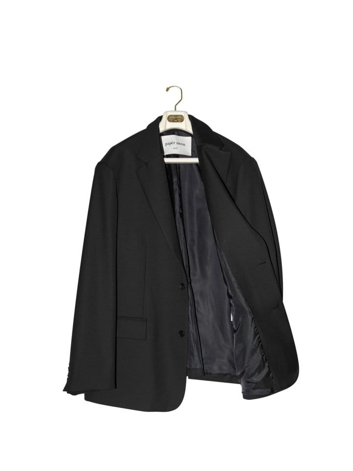 Paper Moon - Korean Women Fashion - #restrostyle - Maxi Oversized Single Breasted W Blazer - 5