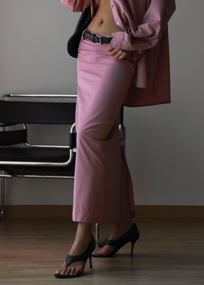 Paper Moon - Korean Women Fashion - #restrostyle - Maxi Length Straight Pencil Line Skirt - 2