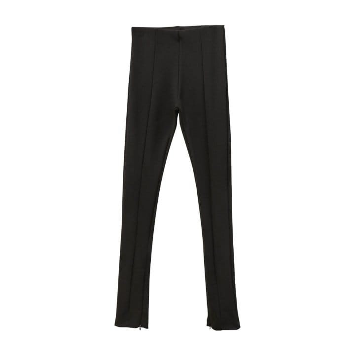 Paper Moon - Korean Women Fashion - #thatsdarling - Ribbed Side Slit Leggings - 2