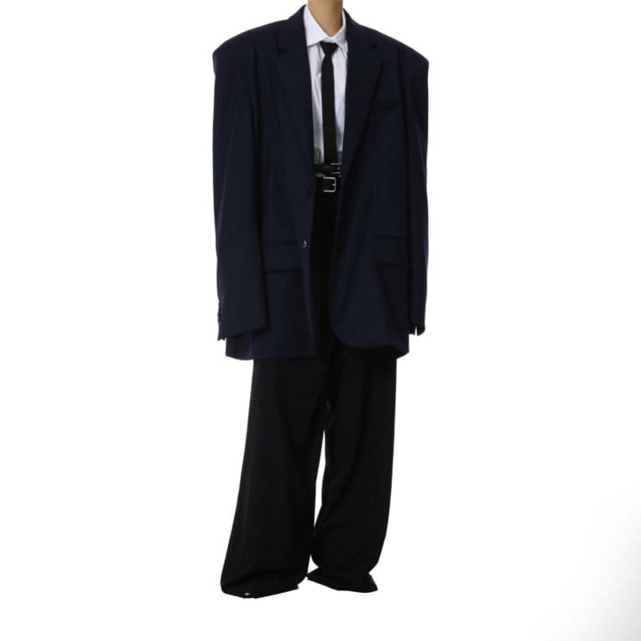 Paper Moon - Korean Women Fashion - #shopsmall - Maxi Oversized Single Breasted Two Button Blazer - 4