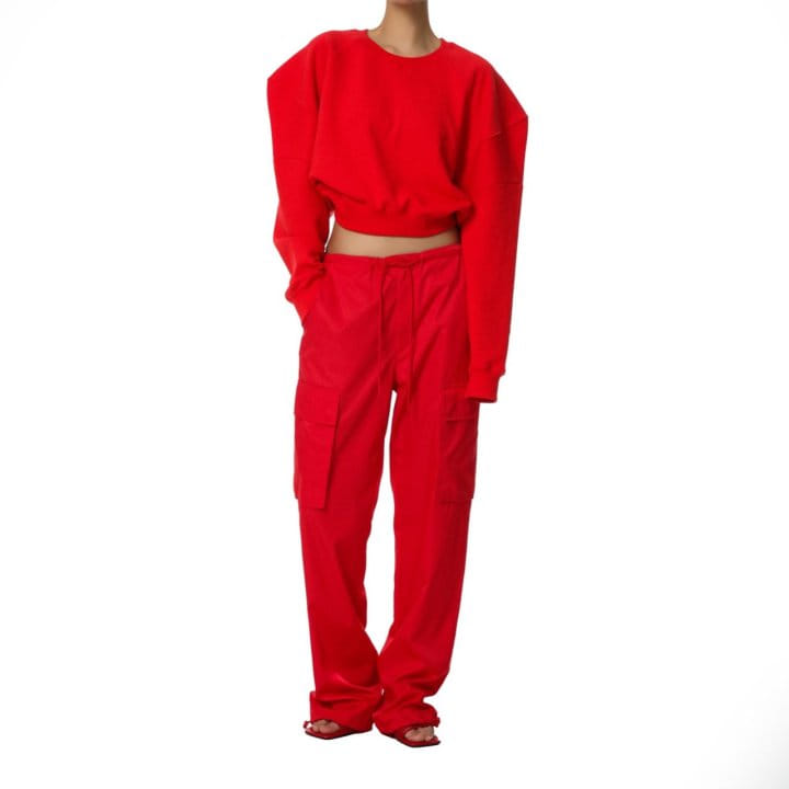 Paper Moon - Korean Women Fashion - #thatsdarling - Nylon Drawstring Cargo Pocket Trousers - 2
