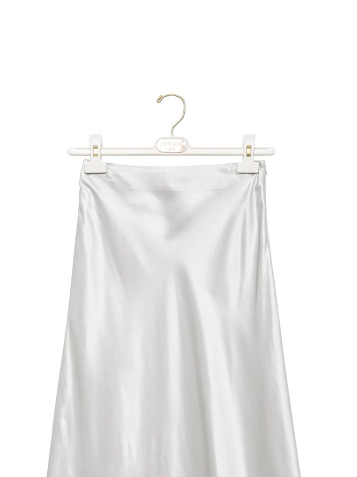 Paper Moon - Korean Women Fashion - #thelittlethings - Silky Satin High Waisted Maxi Flared Skirt - 11