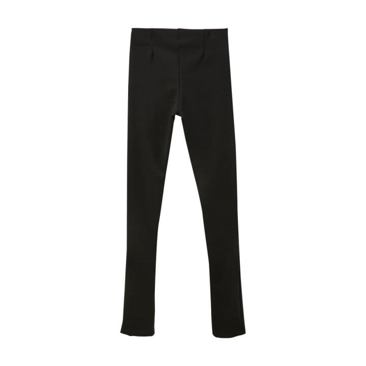 Paper Moon - Korean Women Fashion - #thelittlethings - Ribbed Side Slit Leggings - 3