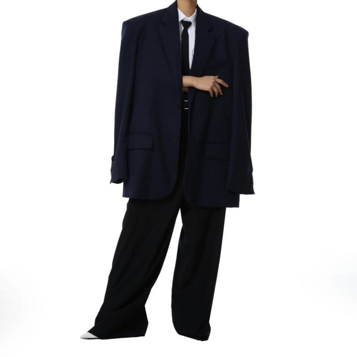 Paper Moon - Korean Women Fashion - #thelittlethings - Maxi Oversized Single Breasted Two Button Blazer - 5