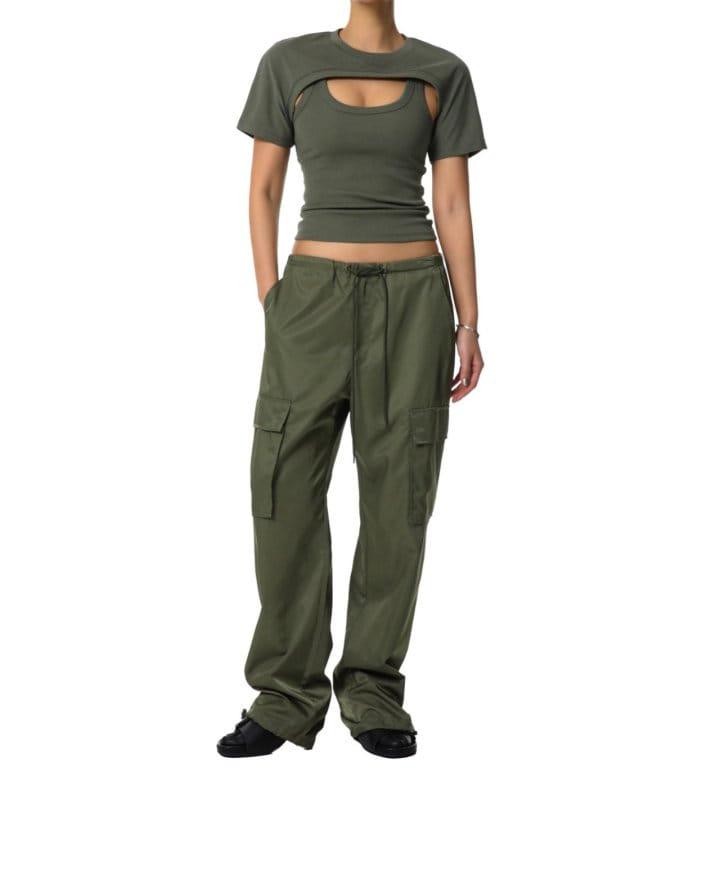 Paper Moon - Korean Women Fashion - #vintageinspired - Bolero Layered Sleevless Tank Set Top - 3