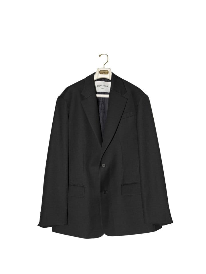 Paper Moon - Korean Women Fashion - #vintagekidsstyle - Maxi Oversized Single Breasted W Blazer - 3