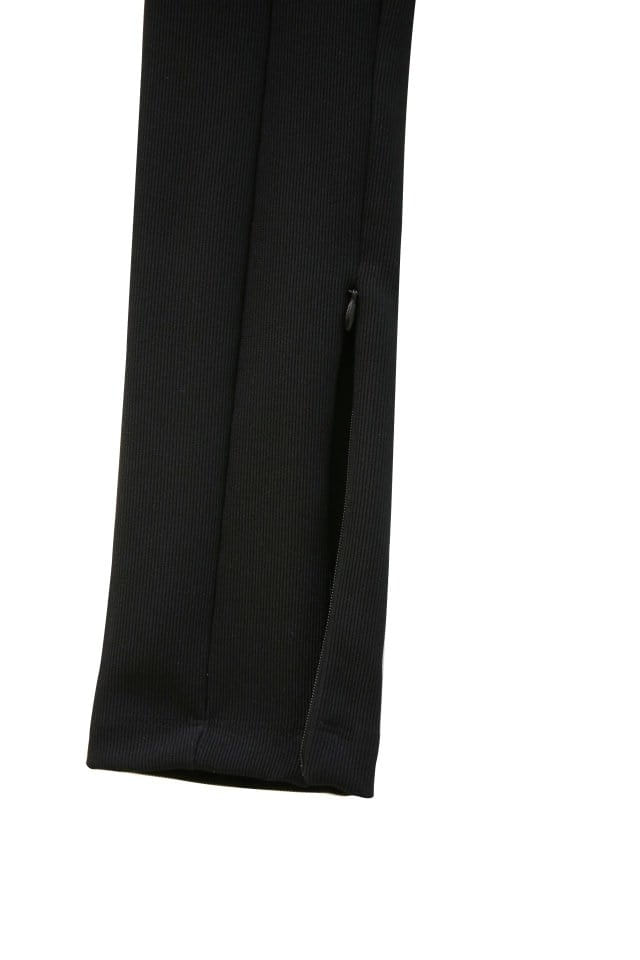 Paper Moon - Korean Women Fashion - #womensfashion - Ribbed Side Slit Leggings - 5
