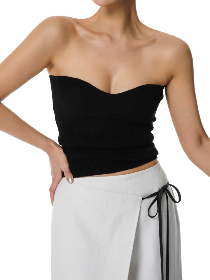 Paper Moon - Korean Women Fashion - #momslook - Volume Bust Tube Knit Top - 4