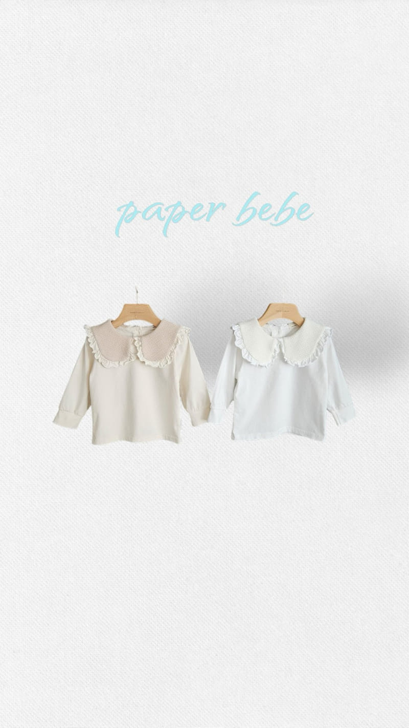 Paper Studios - Korean Baby Fashion - #babyboutique - Waffle Frill Tee