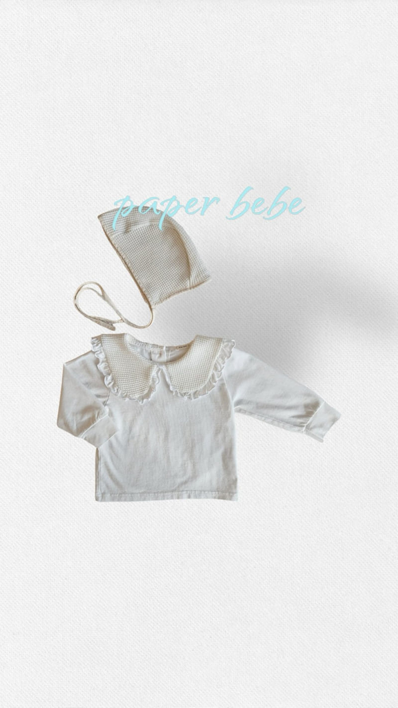 Paper Studios - Korean Baby Fashion - #babyboutique - Waffle Frill Tee - 2