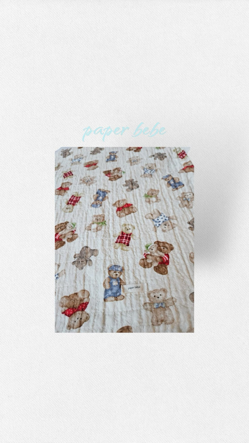 Paper Studios - Korean Baby Fashion - #babyboutiqueclothing - Bear Blanket - 6
