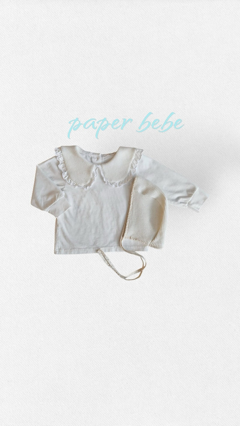 Paper Studios - Korean Baby Fashion - #babyfashion - Waffle Frill Tee - 5