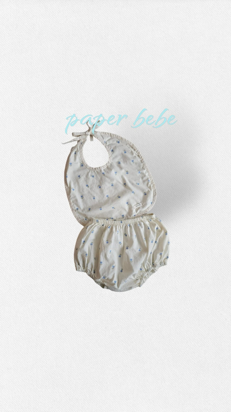 Paper Studios - Korean Baby Fashion - #babyfashion - Tulip Bourma Bib Set - 4