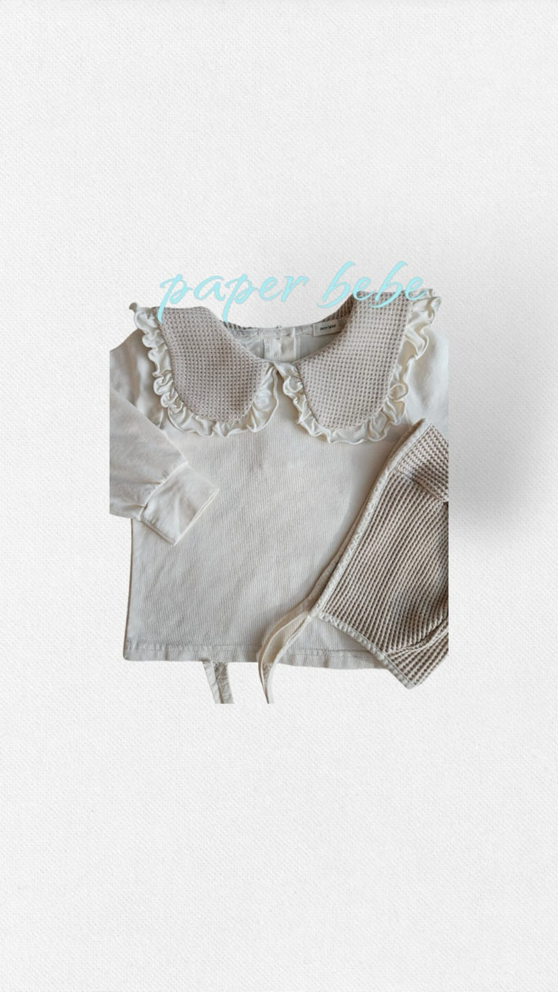 Paper Studios - Korean Baby Fashion - #babylifestyle - Waffle Frill Tee - 8