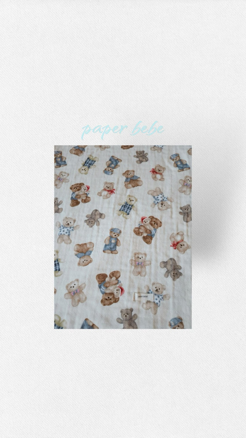 Paper Studios - Korean Baby Fashion - #onlinebabyshop - Bear Blanket - 3