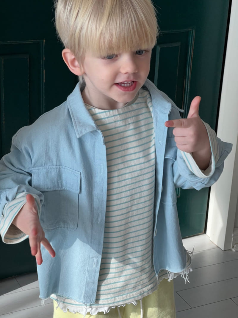 Paper Studios - Korean Children Fashion - #discoveringself - Denim Pocket Jacket - 4