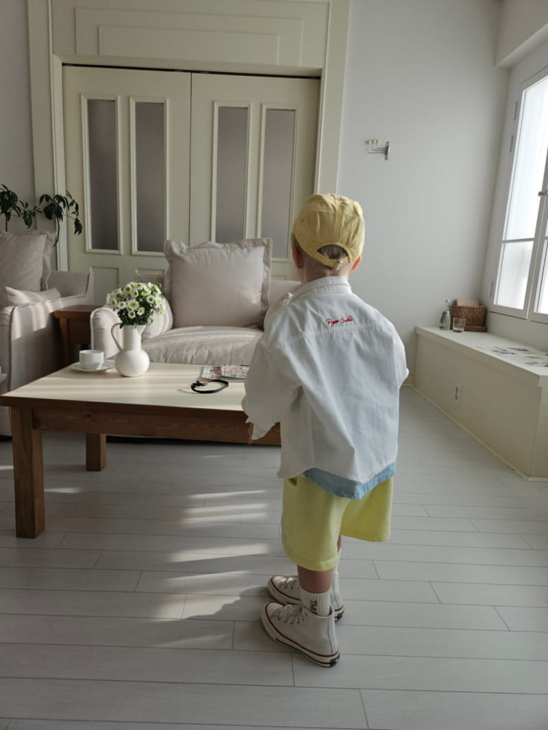 Paper Studios - Korean Children Fashion - #kidsshorts - Paper Embroidery Shirt - 3