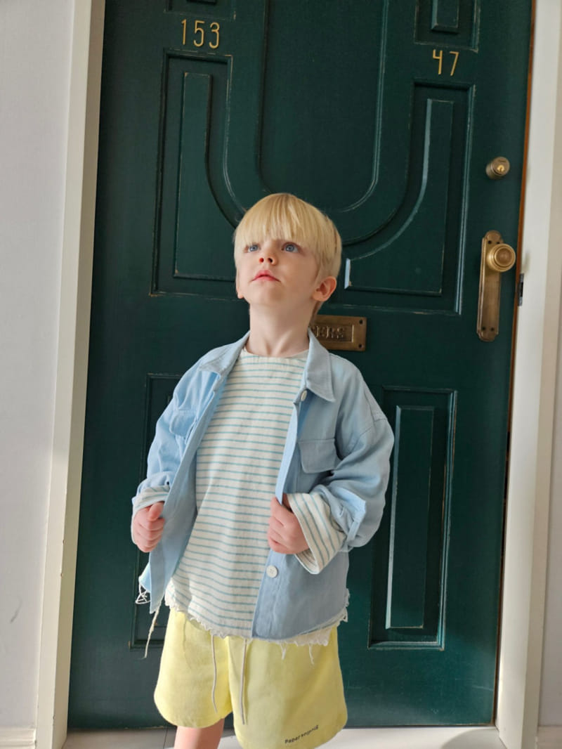 Paper Studios - Korean Children Fashion - #minifashionista - Denim Pocket Jacket - 11